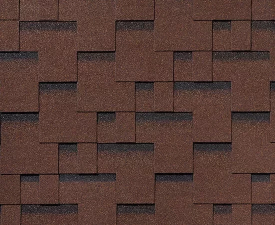 Купить Гибкая черепица RoofShield Фемили Лайт, нарезка модерн, коричневый с оттенением в Екатеринбурге