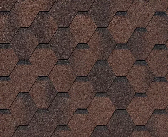 Купить Гибкая черепица RoofShield Фемили Эко Лайт, нарезка стандарт, коричневый с оттенением в Екатеринбурге