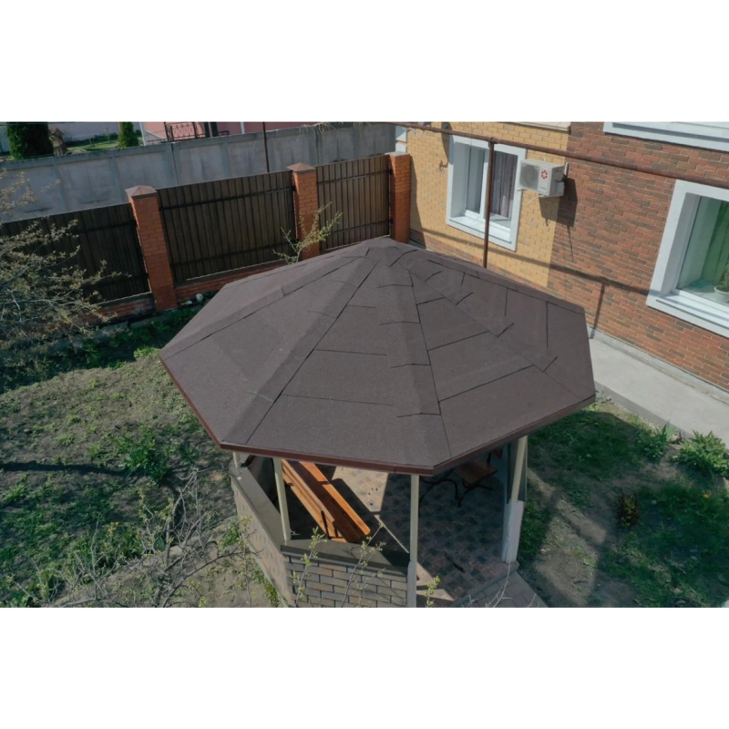 Купить МИНИ Рулонная черепица, коричневая в Екатеринбурге