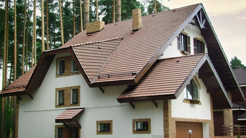 Купить Braas Франкфурт,  коричневый в Екатеринбурге