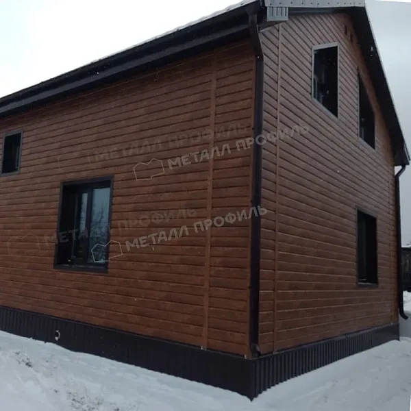 Купить Сайдинг МП Lбрус-15х240 ECOSTEEL Мореный дуб в Екатеринбурге