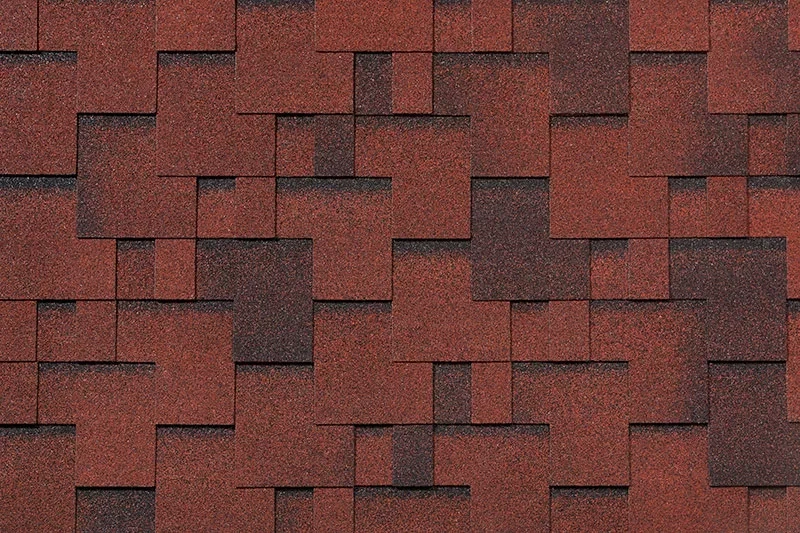 Купить Гибкая черепица RoofShield Фемили Эко Лайт, нарезка модерн, красный с оттенением в Екатеринбурге