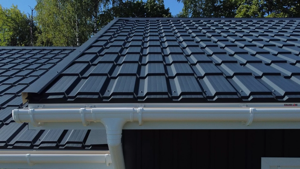 Купить Металлочерепица Grand Line Квадро профи покрытие Rooftop Бархат в Екатеринбурге