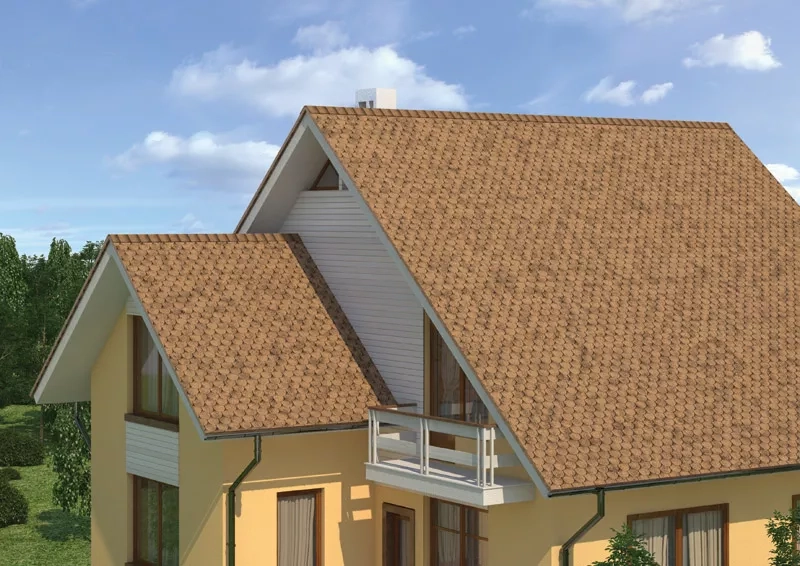 Купить Гибкая черепица Ruflex Ornami, Темный шоколад в Екатеринбурге