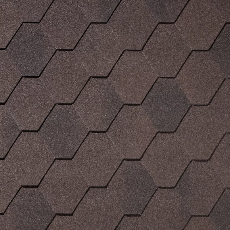Купить Гибкая черепица QUIET TILE, коллекция Rombica,  Коричневый в Екатеринбурге