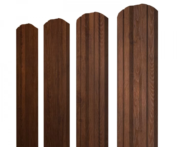 Купить Штакетник металлический Grandline Twin фигурный Golden Wood Fresh в Екатеринбурге