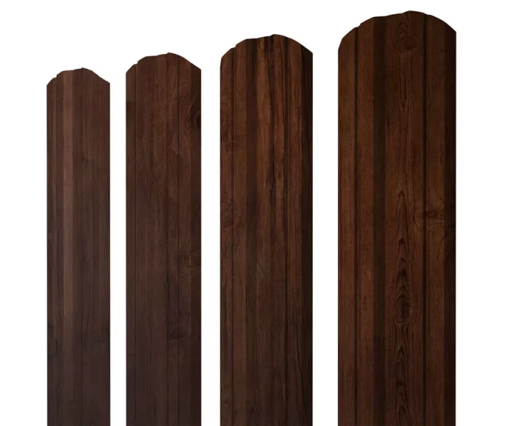 Купить Штакетник металлический Grandline Twin фигурный Cherry Wood Fresh в Екатеринбурге