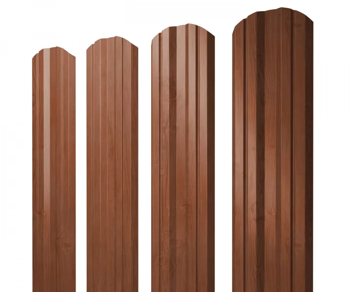 Купить Штакетник металлический Grandline Twin фигурный Rowan TwinColor в Екатеринбурге